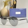 Mens Metal Frame Sunglasses GG0043SA Titanium Alloy Round Mens Sunglasses Classic Luxury Business Glasses