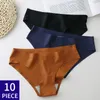 Kvinnors trosor 10 stycke kvinnors underkläder sömlösa underkläder 10 stycken kvinnors underkläder osynliga underkläder sexiga underkläder 230520