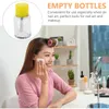 Storage Bottles Push Glass Bottle Empty Pump Refillable Carafe Nail Polish Remover Dispensing Down