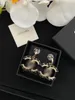 Gemengde eenvoudige 18K vergulde luxe merk designer letter Stud geometrische Beroemde Vrouwen Ronde kristallen Strass Parel oorbellen Bruiloft sieraden