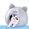 Cat Beds Removable Bed Indoor Dog House With Mattress Warm Pet Kennel Deep Sleeping Winter Kitten Puppy Cage Lounger