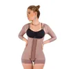 Waist Tummy Shaper High Comression Control Shapewear Slimming Fajas Lace Body postpartum bodysuit convenient for breastfeeding 230520