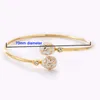 Bracciale elegante gioielli braccialetto da donna stile russo Faberge donna regolabile smalto bianco polsino con uovo di Pasqua