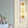 Appliques murales nordiques longues appliques lampe de lit Lampen moderne coréen chambre décor Luminaire Applique bois applique