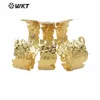 Bracelet WTB558 Brangle de grande taille Largeur irrégulière Design Hiphop Brass Brangle in Full Gold plaqué simple style femme bijoux Bangle