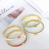 Bangle European And American Fashion Jewelry Wholesale HandPainted Glaze Glossy Love Simple Openable Bracelet