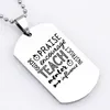 Keychains Personality Letter Dog Tag Necklace Top Selling Graduation Souvenir Gift Necklaces Jewelry For Teacher YP6805