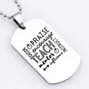 Portachiavi Personalità Lettera Dog Tag Collana I più venduti Laurea Souvenir Regalo Collane Gioielli per insegnante YP6805