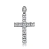 Подвесные ожерелья хип -хоп когтя набор 3а Cz Stone Bling Iced Out Cross Pendants для мужчин Женщины унисекс Рэппер Ювелирные изделия Золотой серебряный подарок