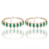 Erotische sexy nieuwe glans het nieuwe temperament Retro Emerald Anklet modieuze hoge hakken Rhinestone Foot Jewelry Anklet