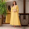 Vêtements ethniques Robe de soirée arabe Diamants Femmes Jalabiya Caftan marocain Arabe Dubai Robe saoudienne Ramadan Eid Robe de soirée musulmane Abayas