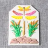 DIY Fondant Cake Rim Decoration Tool Dragonfly Grass Silicone Mold Mould 1223018