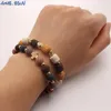 Strand Mhs.Sun Women Men Natural Rock Stone Armband Volcanic Lava Pärlor Armband 1PC EALSTIC CHUNKY SMYCKEL BANGLES POCHEOUSALE