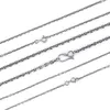 Necklaces Emith Fla Authentic 100% 925 Sterling Silver Trendy Link Chains Necklace 1.5mm 2.0mm Thickness Necklace Jewelry For Men or Women