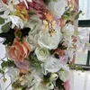Dekorativa blommor SPR Bröllop Tillbehör Artificiellt blommor Arrangemang Skräddarsydd Mottagning Mångrind Stage Backdrop Rambåge