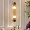 Lampade da parete Lampada Retro Glass Room Lights Apparecchio Applique Lavanderia Decor Rustic Home Crystal Sconce Lighting