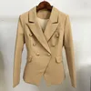 Women's Suits & Blazers luxury Fitted Double Breasted Blazer with Lion Buttons - SLIM FIT Office Jacket Women Blazer xxxxxl plus size BL032