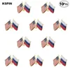 U S A Russia Spilla da bavero Distintivo bandiera Spilla Spille Distintivi XY0289-4329j