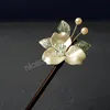 Chinese Hanfu Hair Stick Forks For Women Beaded Flower Hairpin Chopsticks Fairy Pearl Crystal Headpiece Girls Party Hair Jewelry