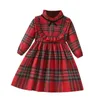 Sukienki dla dziewczynek 18M-6y Kids Red Tra'a Sukienka Dzieci Bowknot Princess Infant Baby Dziewczynki