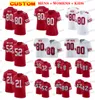 Mens Womens Kids aposentados Jerseys de futebol Joe Montana Rice Lott Young Deion Sanders Kaepernick Willis Gore Taylor Terrell Owens Clark Watters Rathman Turner