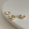 Ohrstecker für Frauen, dreiteiliges Set aus einfachen Kristall-Studenten-Ohr-Knochen-Clip ohne Loch, Schmuck im Großhandel