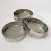 1pcs Lab 12-200 Mesh Stainless Steel Standard Test Sieve Dia 20cm Sampling Flour With Double-layer Punching Frame