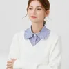 Bow Ties Fashion Classic White Laple False Collar for Women Vintage Loptable Lapel Blouse Tops Fake Collar Kraagje Nep