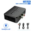 Ny 2-in1 Bluetooth Audio Adapter 5V RX+AUX Bluetooth 5.0 Mottagare Sändare för BT Lanserar utrustning Bil Handsfree Call Radio