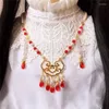 Chains Handmade Hanfu Pearl Yingluo Necklace Classical Women Man Gift