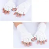 Nail Art Kits 1 Pair Woman Glove Comfortable Wrist Mitts Radiation-proof Manicure Protective Gloves Open-Toed Protector