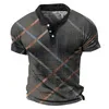 Plaid Mens Polo Shirt Business Kort ärm T -shirt mesh andningsbara lapel toppar Tees Summer T Shirt för mankläder