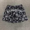 2023 OffDesigner Men Shorts Summer Fashion Beach Spodnie Wysokiej jakości projektant ciężkiej przyciętą przyciętą przycięte zwyczaj na całej pełnej sublimacji drukowane poliestr Paisley PR