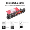 New Bluetooth MP3 Decoder Board Power Amplifier 2*60W With Call Recording 12V 120W Car FM Radio Module Handsfree Support TF USB AUX