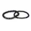 Bracelets Bracelets à breloques bracelets en pierre d'hématite naturelle bracelets Micro incrustation zircon bouchon rond perles bracelet hommes bijoux cadeaux