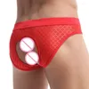 Unterhosen Transparente Slips Männer Sexy Homosexuell Unterwäsche Sheer Mesh Thongs Bulge Penis Pouch Jockstrap BuHollow Männliche Höschen Exotische Dessous