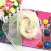 Scarves 12Pcs Fashion Vintage Chic Solid Color Soft Silk Candy Square Artificial Dance Magic Juggling Pro