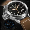 Montres-bracelets YELANG V1022 T100 Tritium Luminous Army Military Montre-bracelet mécanique automatique pour homme avec mouvement ETA 2824-2 - Kaki