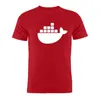 Męskie koszulki T Bawełna unisex programista programista programistów internetowych Docker Nostalgia prezentowa koszulka