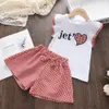 Kleidung Sets Melario Baumwolle Mädchen Sommer Weste Zwei Stück Ärmellose Kinder Mode Kleidung Anzug Casual Dot Outfits 230520