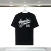 Designer Fashion Clothing Amires Tees Am Tshirt 2023 Springsummer New Amies Short Sleeve Tshirt Cracked Letter Print Casual Loose Ins Top Luxury Casual Tops Mens Cot