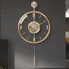 Horloges murales en ligne célébrité créative maison mode montre salon horloge Restaurant moderne luxe 2023 suspendu