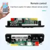 Auto NIEUW NIEUW 5V Wireless TWS Bluetooth 5.0 Handsfree Car Kit Ape/MP3 Decoder Decoder Board FM Radio TF USB 3.5mm Aux Audio Mp3 -speler