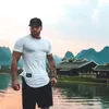 Men's T Shirts Muscle Brother Sport Short Sleeve Cotton Running Training Round Neck Shirt Fitness Clothes