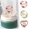 Party Supplies 1pc Acryl Cake Topper Gold Flash Happy Birthday Year Decoration for Home Cupcake