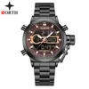 Polshorloges North Watches for Men Top Sport Quartz Heren Roestvrij staal Chronograph Miltary Clock Relogio Masculino