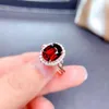 Cluster Rings Diwenfu 925 Silver Sterling Red Ruby Jewelry Ring for Women 14k Rose Gold Color Anillos de Bizuteria Bohemia Wedding Bands