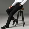 Pantalons pour hommes 2023 printemps été hommes droite Stretch coréen décontracté taille moyenne affaires classique pantalon mâle noir gris bleu 30-38