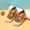 First Walkers Spring Autumn T-Straped Leisure Cloth Shoes 1-3 Years Old Baby Girls Shoes First Walkers Toddler Shoes Children's Flats 230520