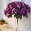 Dekorative Blumen, 18 Simulationen, betrunkene Konkubine, Rose, Straße, führende Blume, Hochzeitszubehör, Heimdekoration, Seide